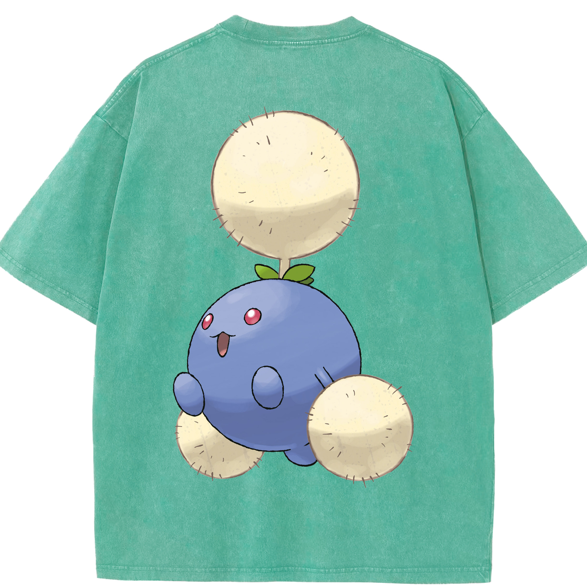 （画像用） ポケットモンスター Pokémon 綿100% ヴィンテージ風 半袖Tシャツ（背面プリント）